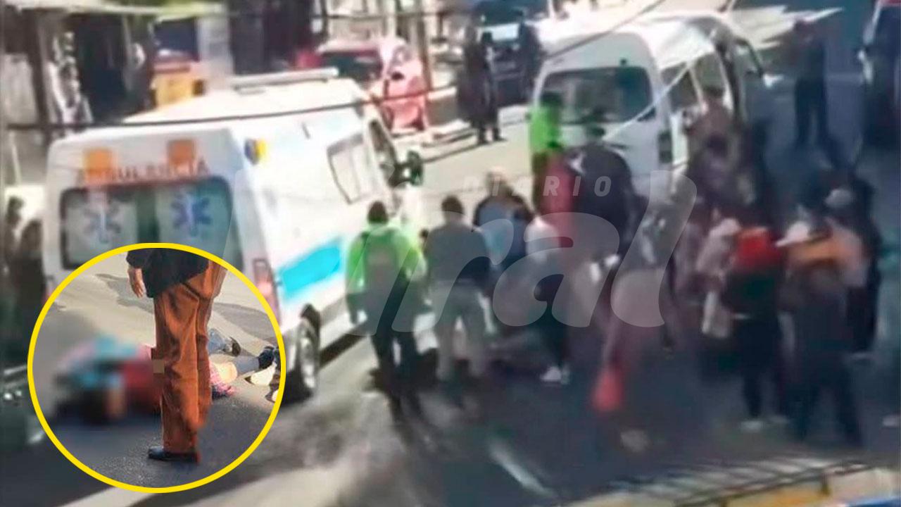 Escolar de 12 años queda grave tras ser atropellada por combi informal en Cayma