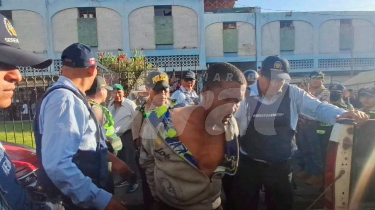 Detienen a varón por amenazar a padre e hija con desarmador en el Cercado
