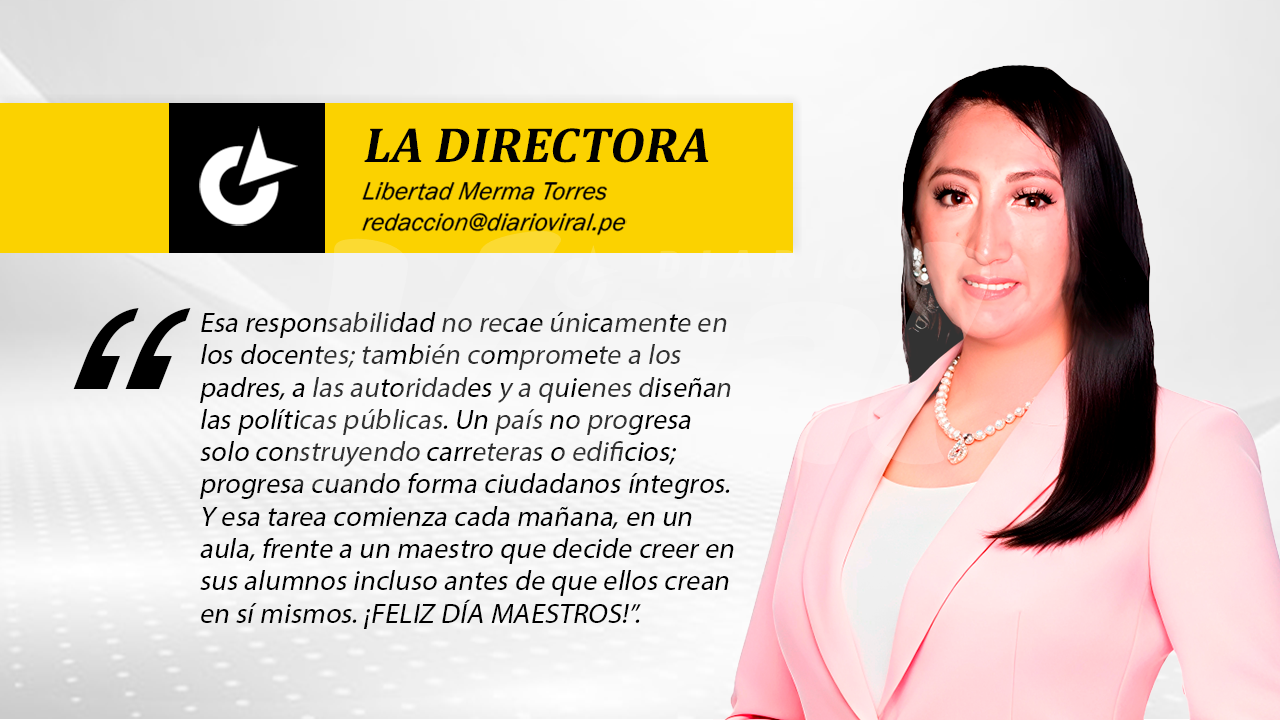 Un maestro forma personas con valores y esfuerzo
