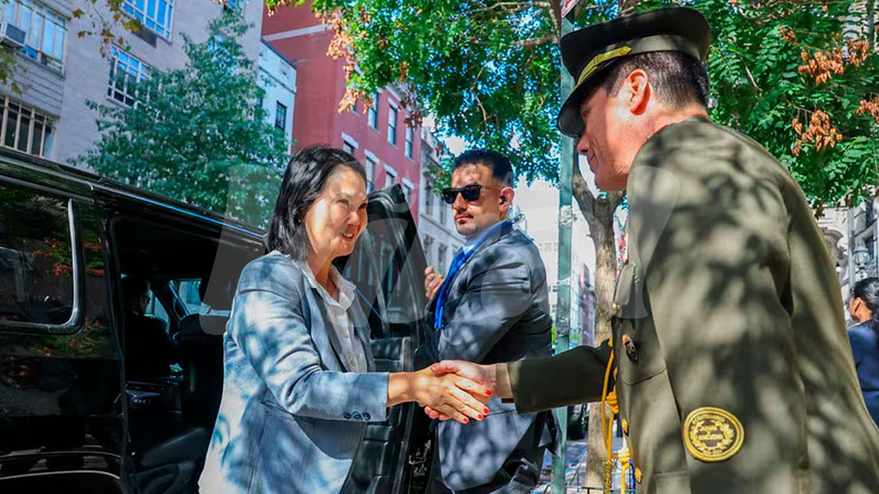 Keiko Fujimori llega a Nueva York para participar en Asamblea de la ONU