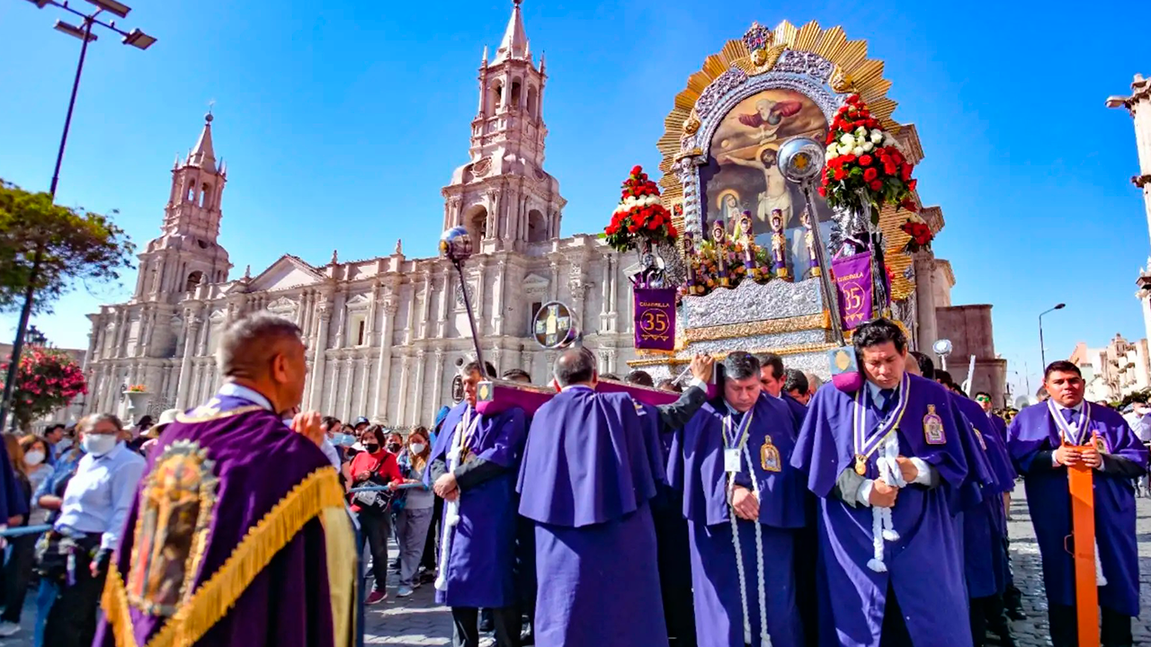 Señor de los Milagros en Arequipa restaurará su anda tras 76 años
