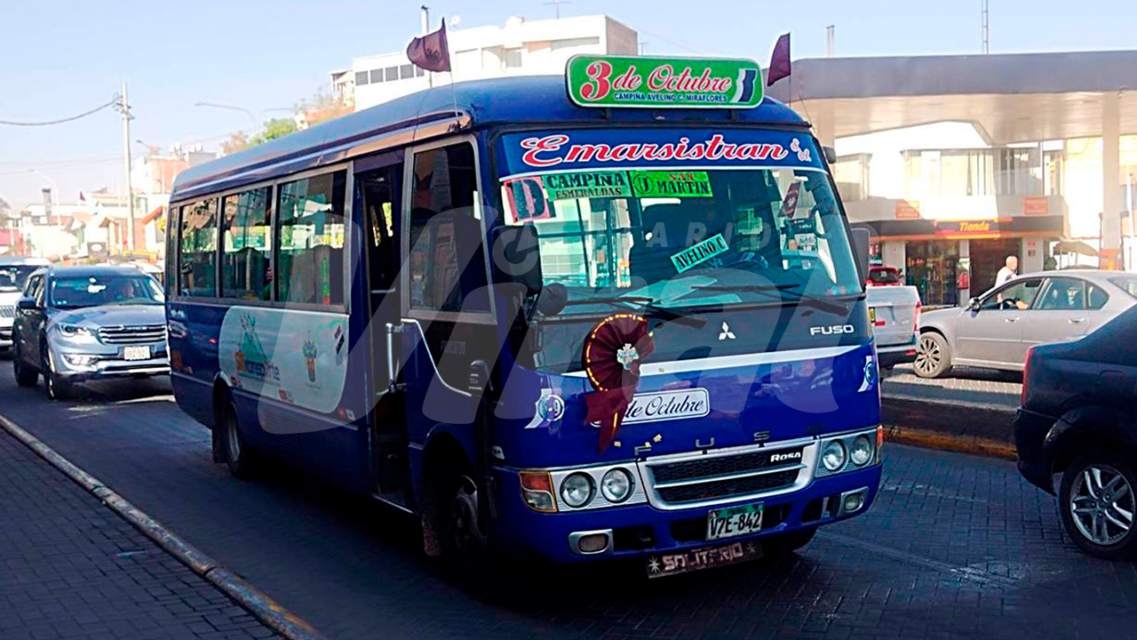 Más de 12 mil vecinos afectados por alza de pasajes y paros de transporte en Arequipa