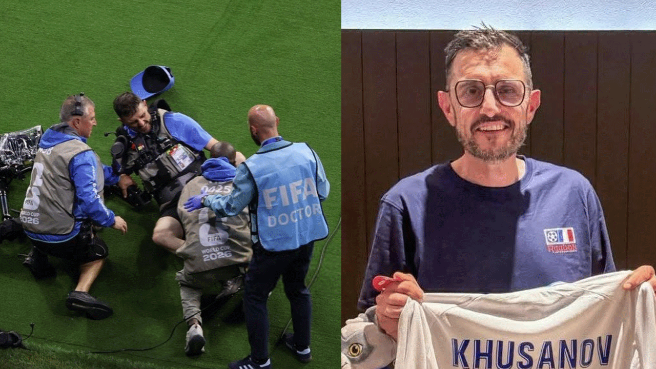 Abdukodir Khusanov tuvo un gesto de disculpas tras accidente con camarógrafo en el Mundial 2026