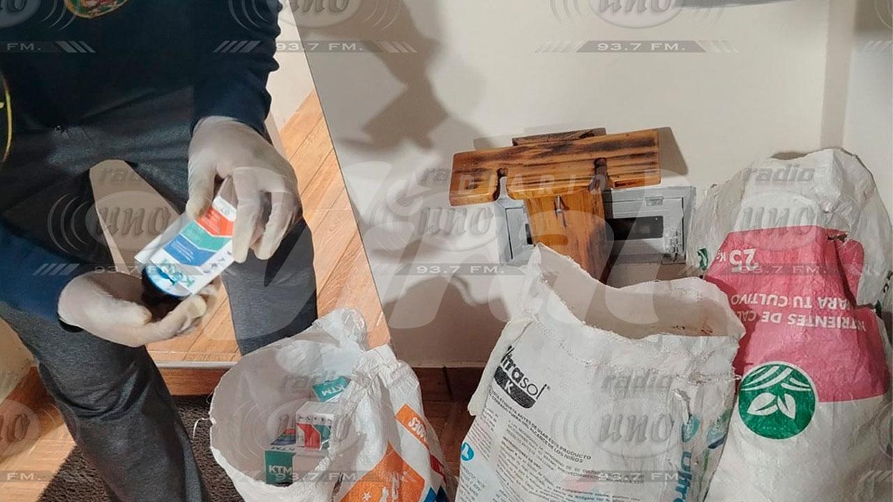 Incautan millonaria producción de droga