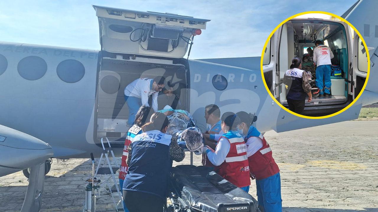 Paciente del hospital Honorio Delgado fue referida a Lima para atención especializada