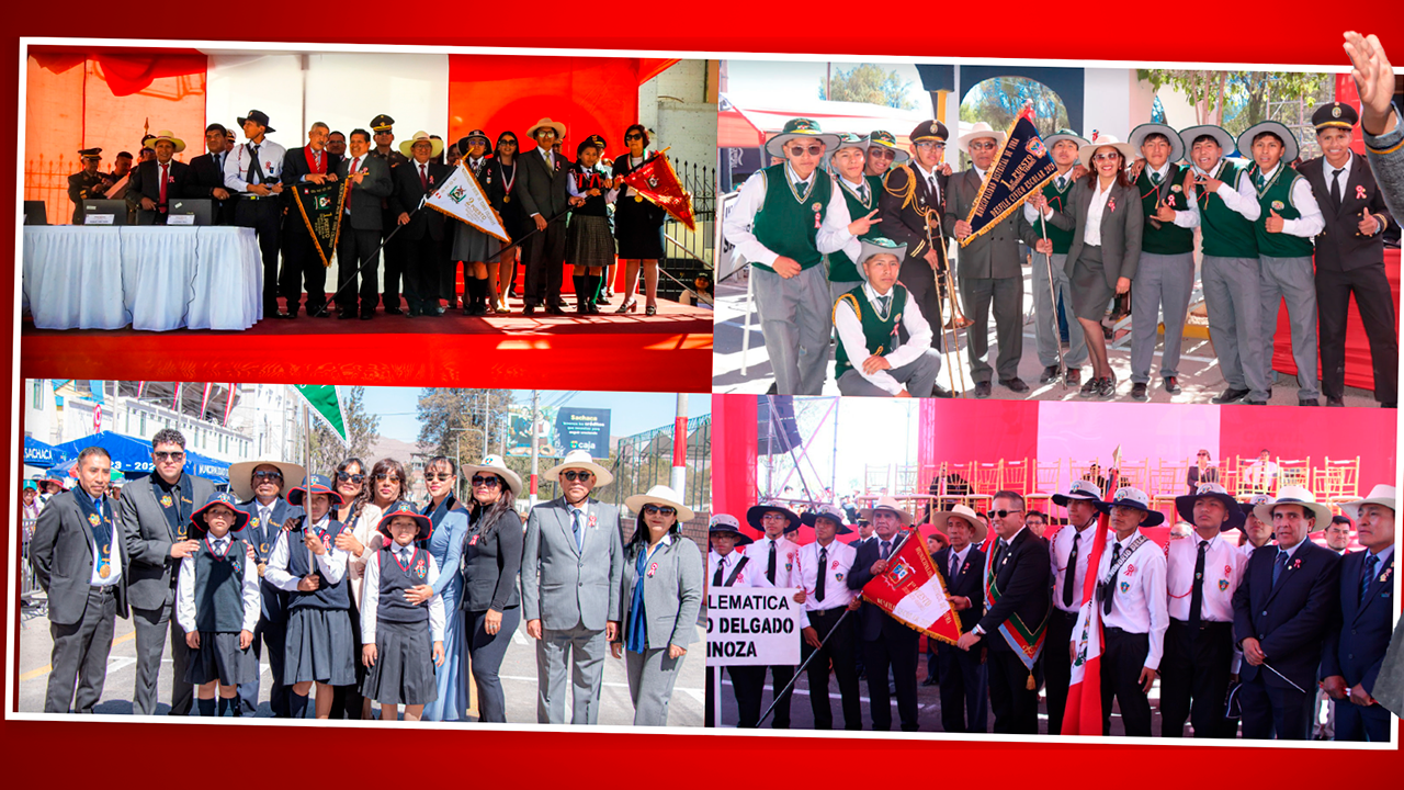Escolares de Cerro Colorado, Yura, Sachaca y Cayma rindieron homenaje al Perú en multitudinarios desfiles