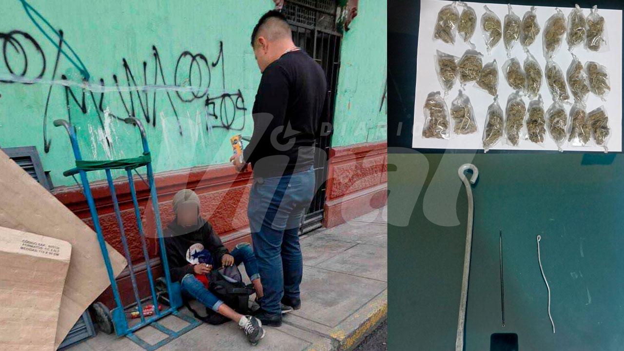 Capturan a presunto microcomercializador de drogas en el Cercado