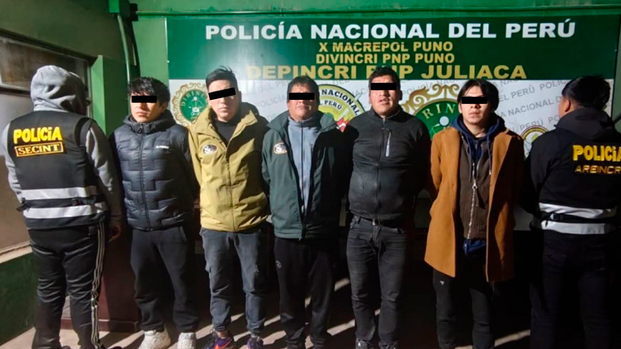 PNP desarticula presunta banda “Los intocables de Santa Bárbara” en Juliaca por trata de personas