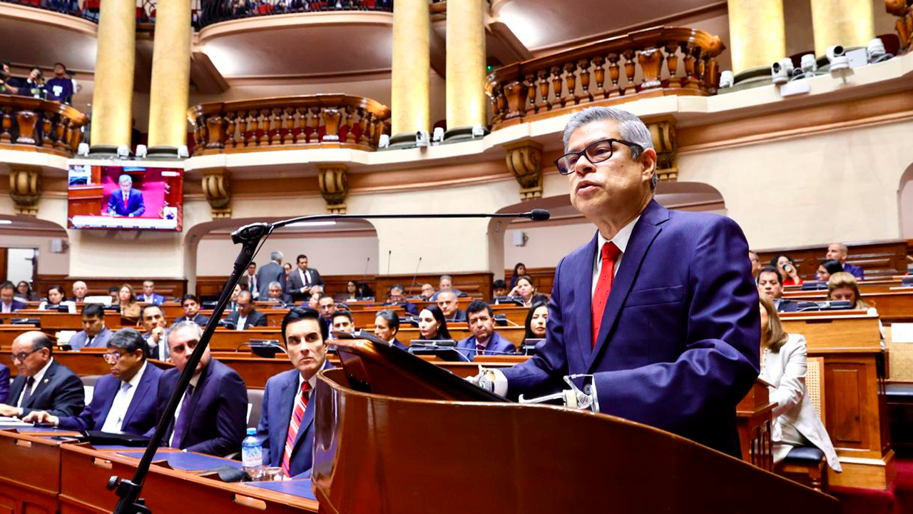 Luis Galarreta presenta Política General del Gobierno 2026-2031 ante la Cámara de Diputados