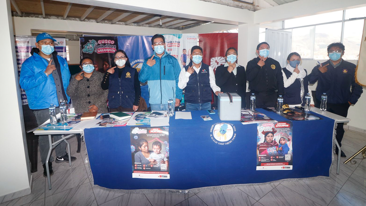 Cusco reporta primer caso sospechoso de sarampión y activa vacunación masiva