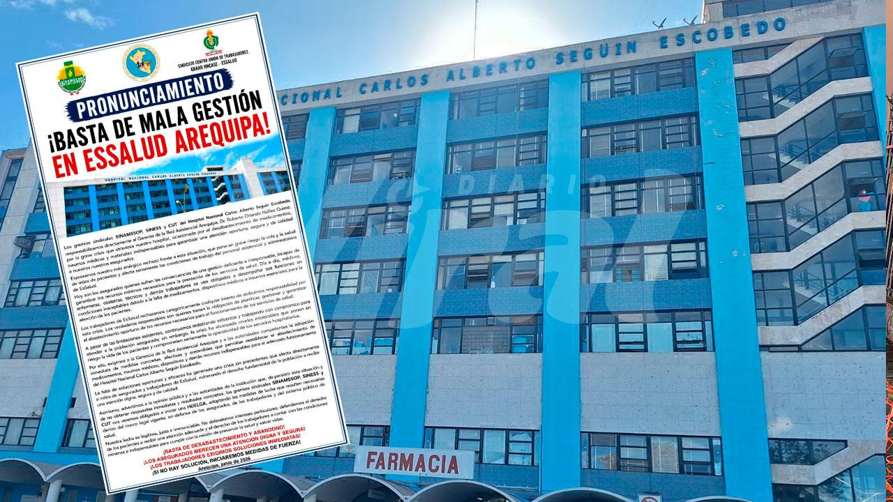 Piden renuncia de gerente de Essalud Arequipa, Roberto Núñez, ante crisis hospitalaria