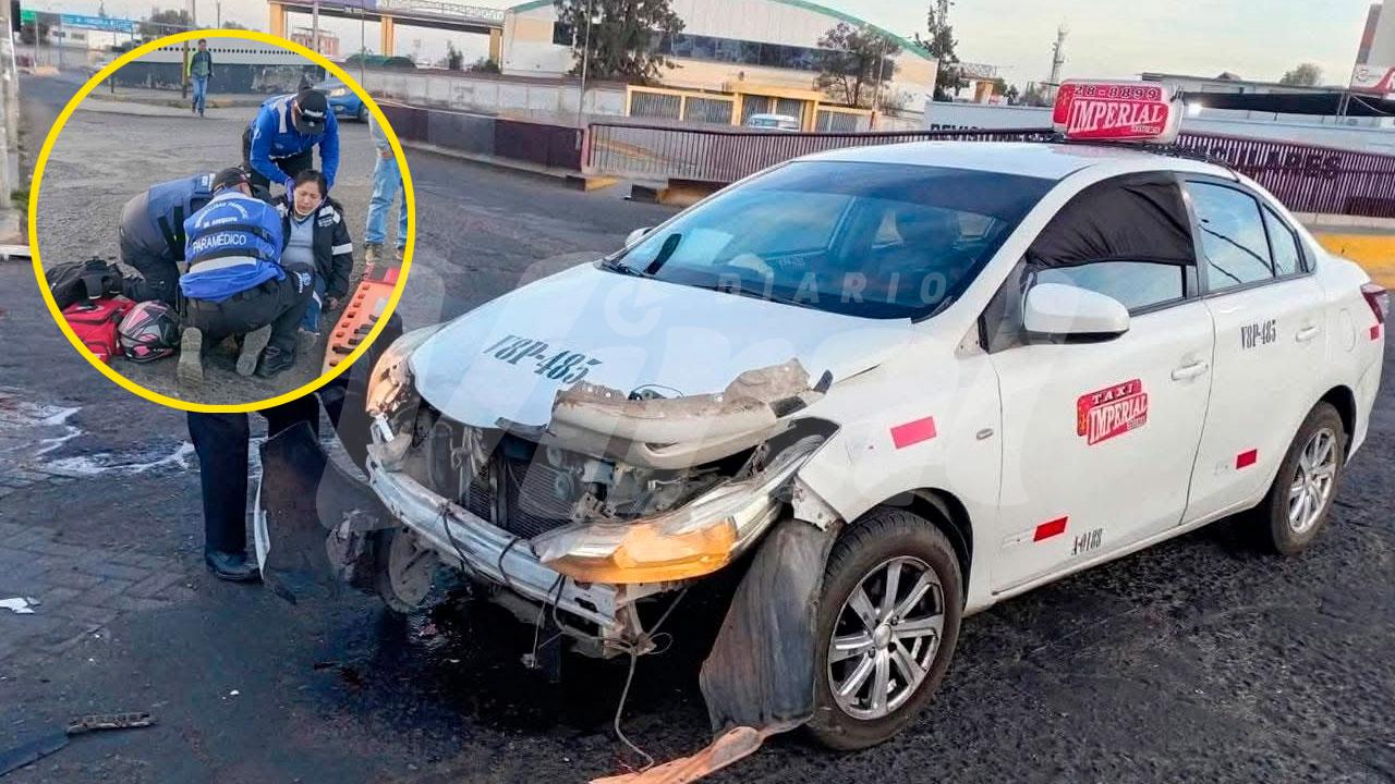 Violento choque deja motociclista herida en el Cercado