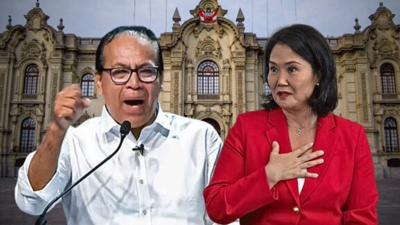 Roberto Sánchez y Keiko Fujimori esperan resultados al 100 %