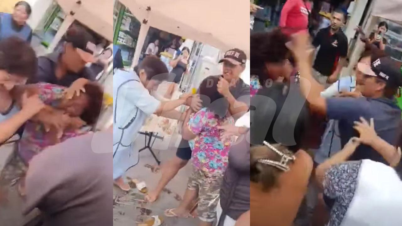 Reportan brutal enfrentamiento entre vendedoras ambulantes