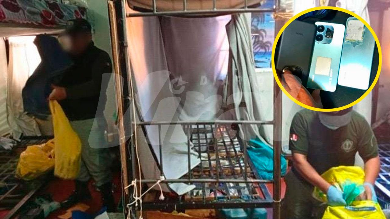 Hallan 25 celulares escondidos en penal de Arequipa