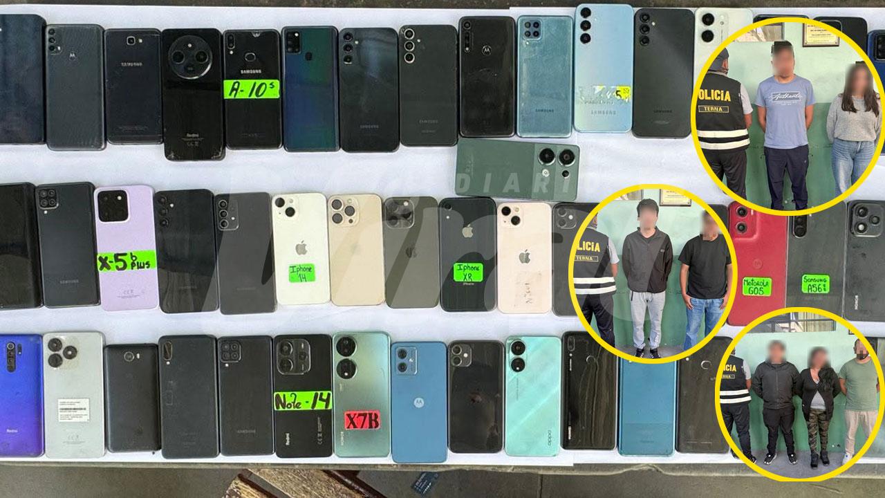 Desarticulan bandas que vendían celulares robados en el Cercado de Arequipa