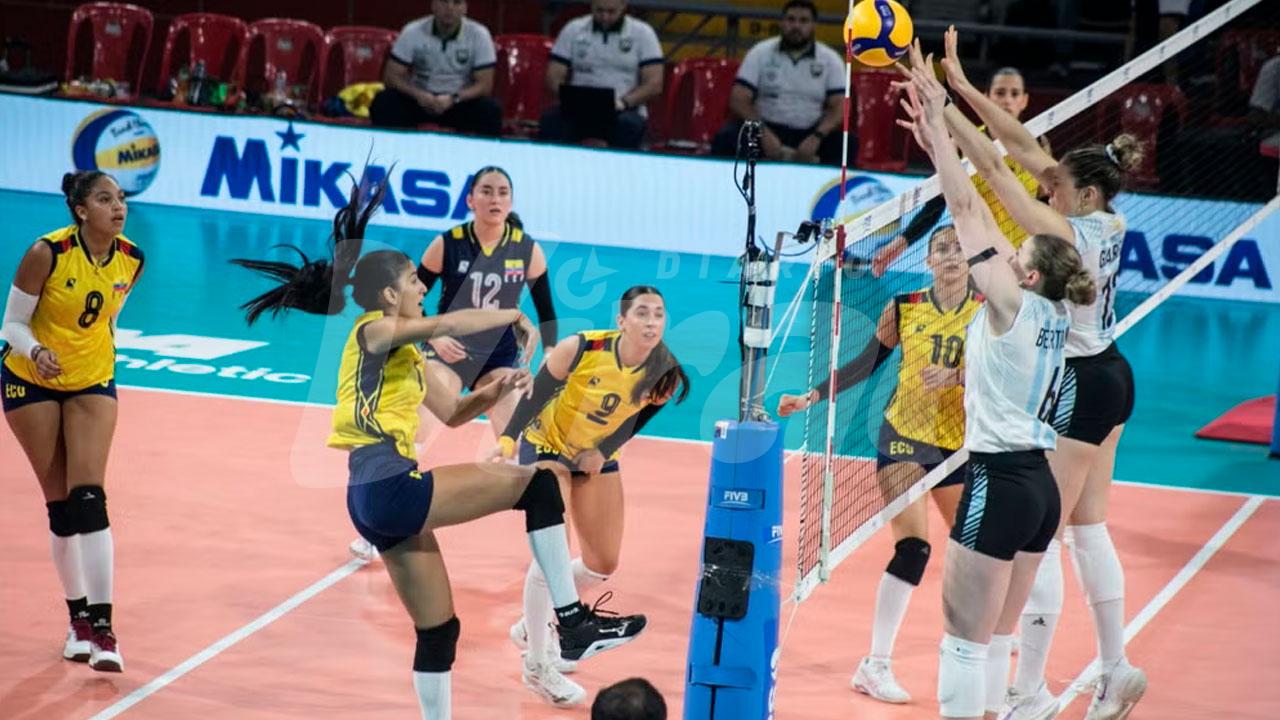 Argentina arrasa a Ecuador en su estreno continental
