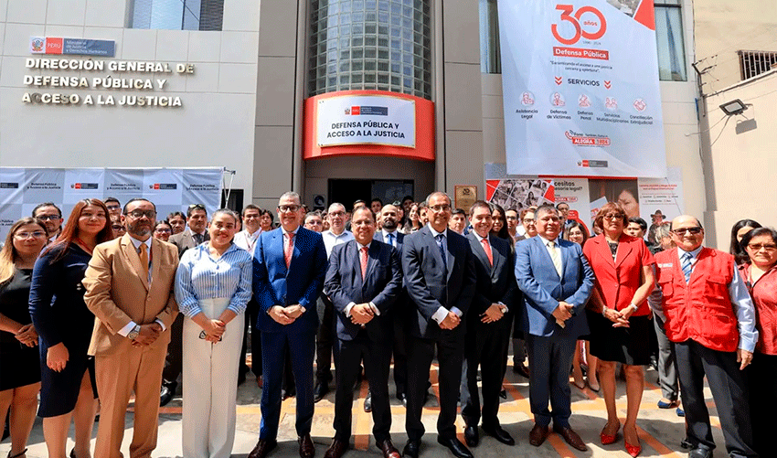 Ministerio de Justicia celebra 30 años de la Defensa Pública y refuerza acceso a la justicia