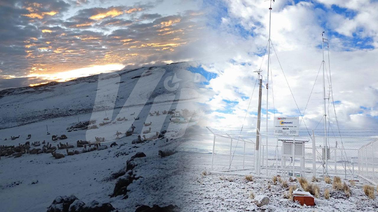Caylloma: nevada cubre Imata y golpea a ganaderos