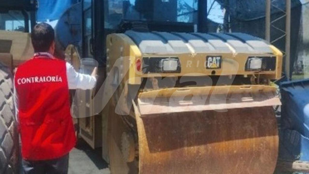 Siete maquinarias pesadas de municipio de La Joya abandonadas en estadio