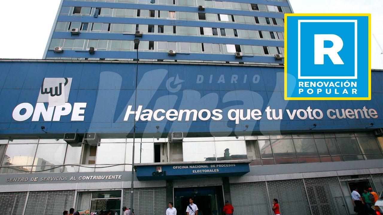 ONPE multa a Renovación Popular con S/198 mil por gastos observados