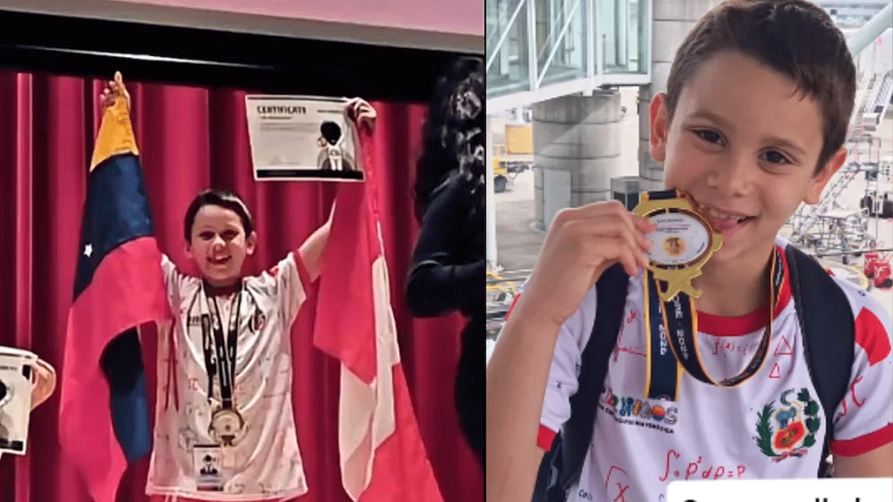 Niño conquista oro mundial en Olimpiada Matemática Copernicus