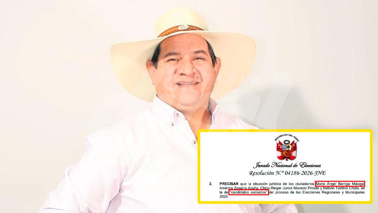 JNE vuelve a excluir a Mario Barriga de la carrera por Yarabamba