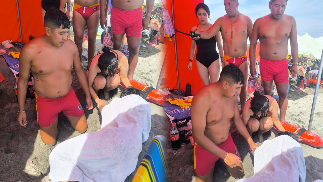 Salvan a bañista de ahogarse en Mollendo