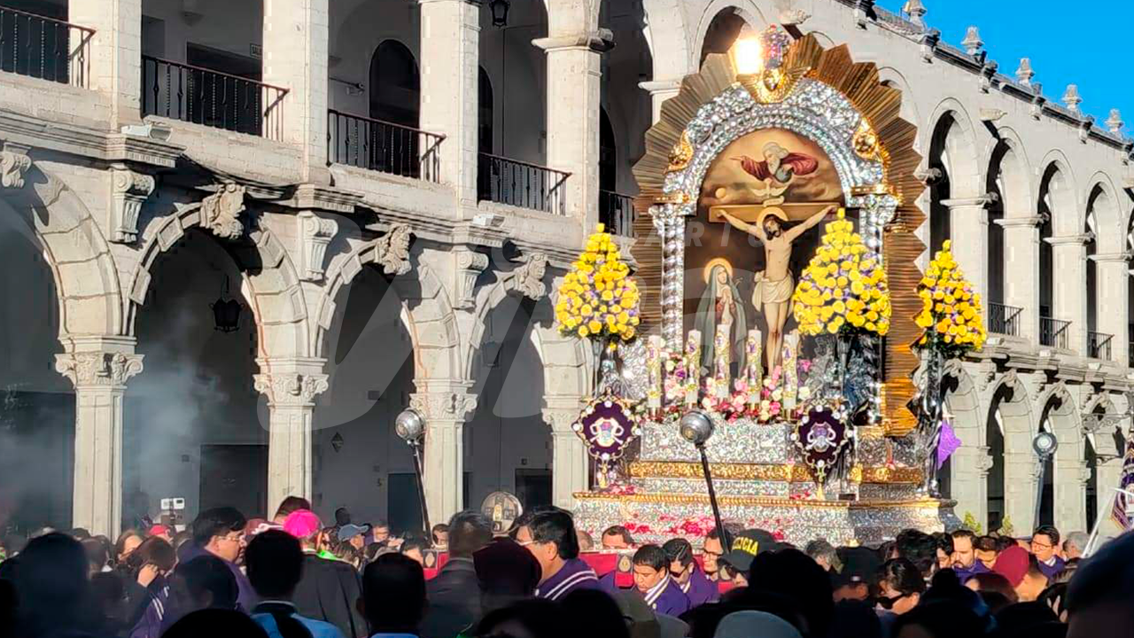  Señor de los Milagros recorrerá Arequipa este domingo con unos 7 mil fieles
