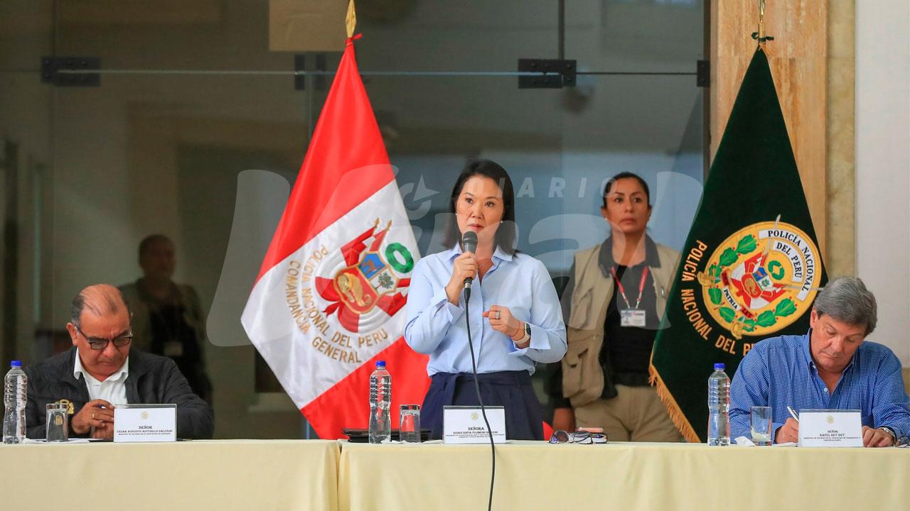 Keiko Fujimori incluirá bancos y celulares en lucha contra extorsión