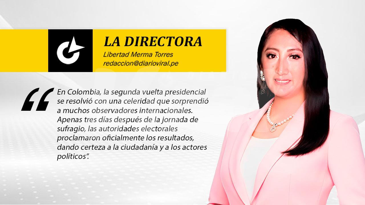 Rapidez en Colombia y lentitud en Perú