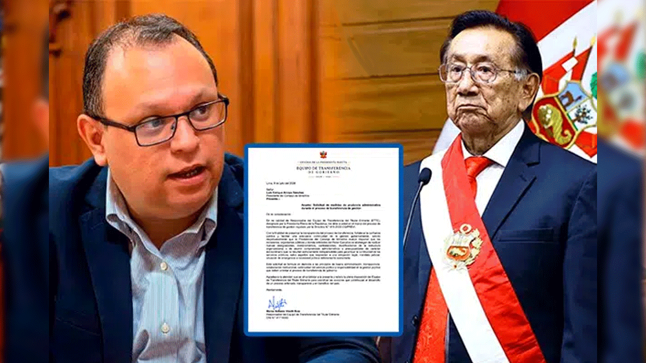 Jefe de transferencia de Keiko pide frenar nuevas designaciones del Gobierno