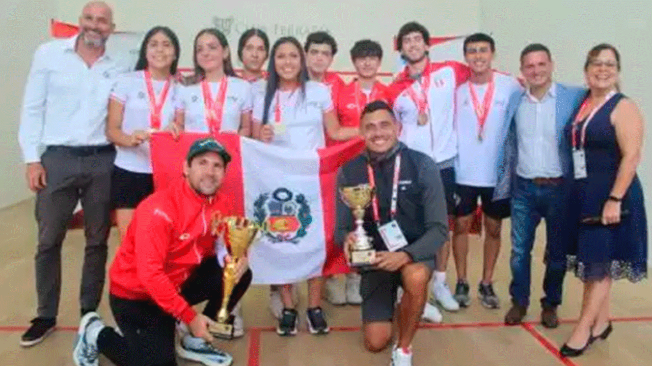 Perú conquista el Sudamericano U23 de Squash tras brillante actuación en Lima