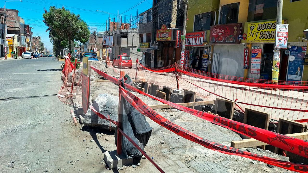 Más de 40 negocios afectados por obras en avenida Argentina de Sedapar