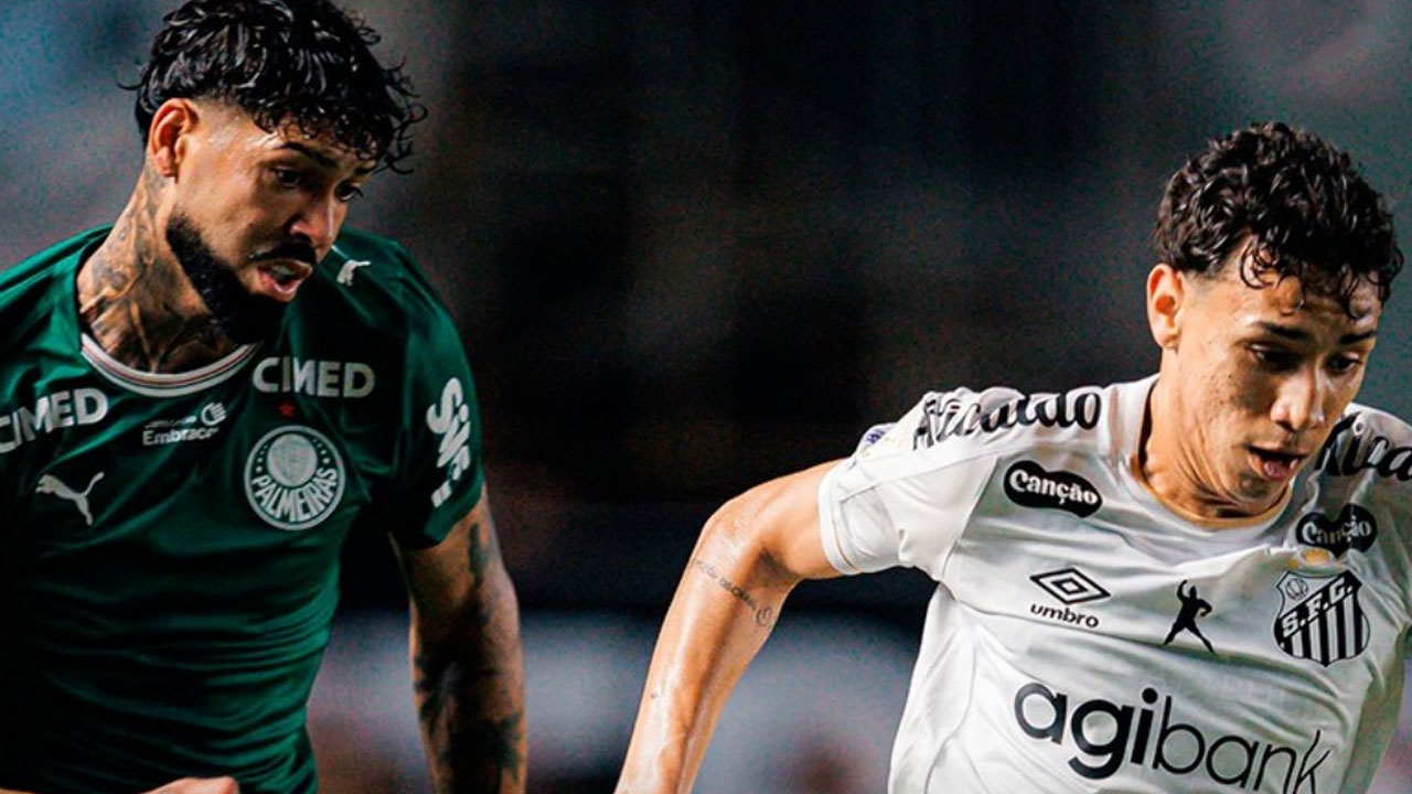 Palmeiras dejó escapar puntos ante Santos y no pudo llegar a la cima del Brasileirao