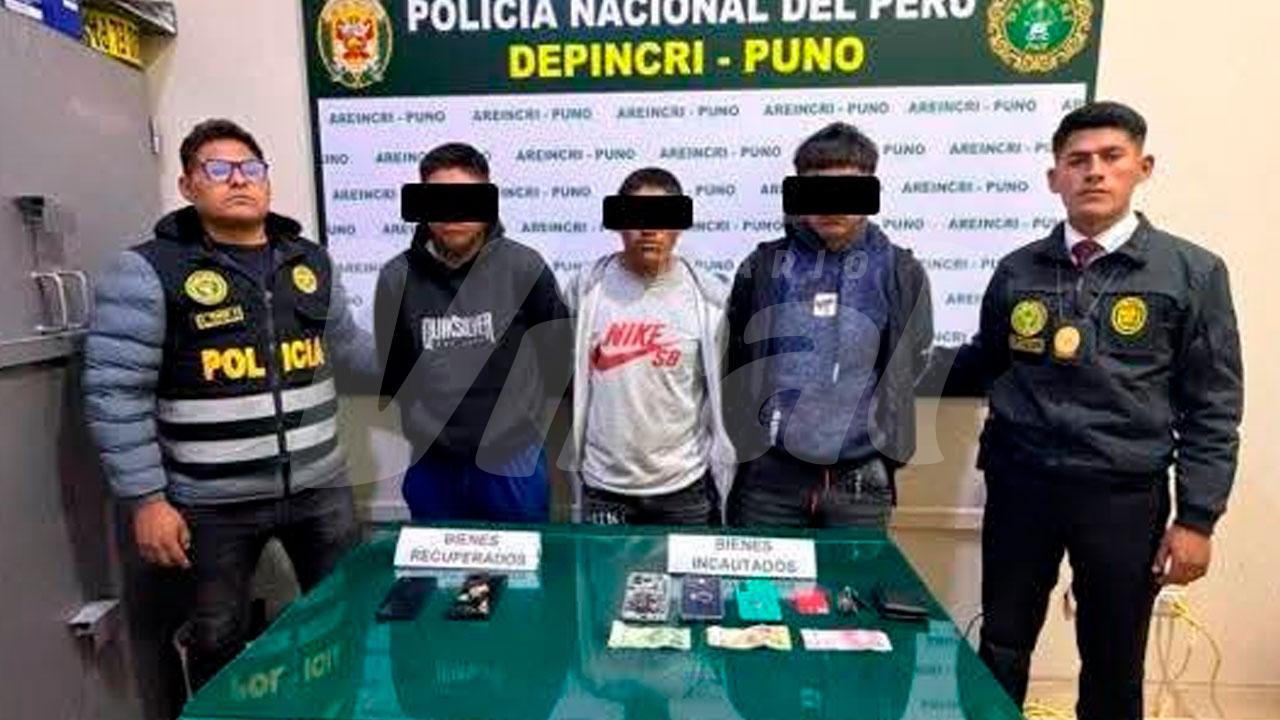 Policía desarticula a “Los Gatilleros de Paucarcolla” y recupera vehículos robados en Puno