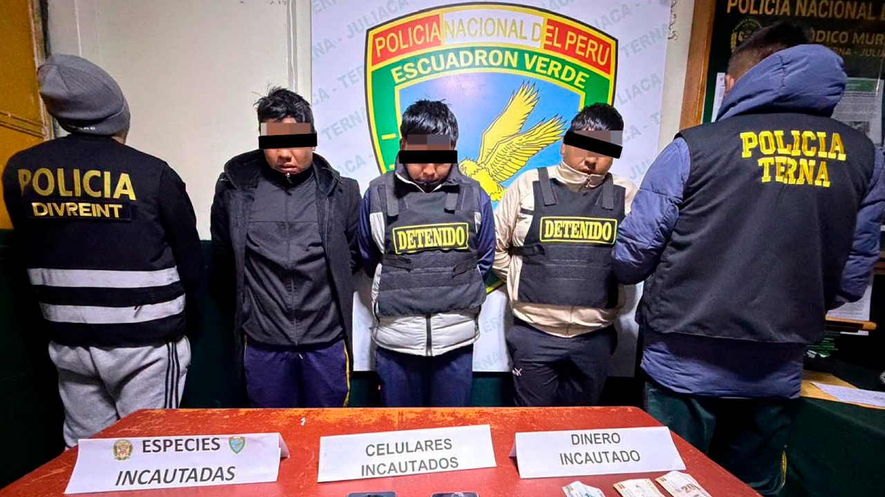 Desarticulan en Juliaca a presunta banda “Los Rapiña” y recuperan vehículo robado