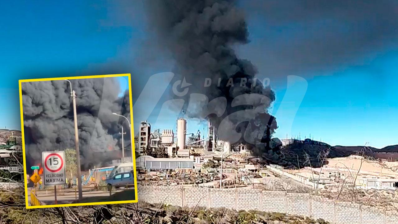 Incendio consume almacén de Cementos Yura