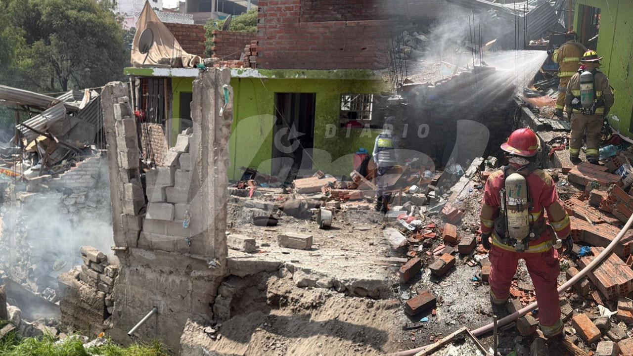Explosión en taller clandestino deja heridos y vivienda destruida en Miraflores