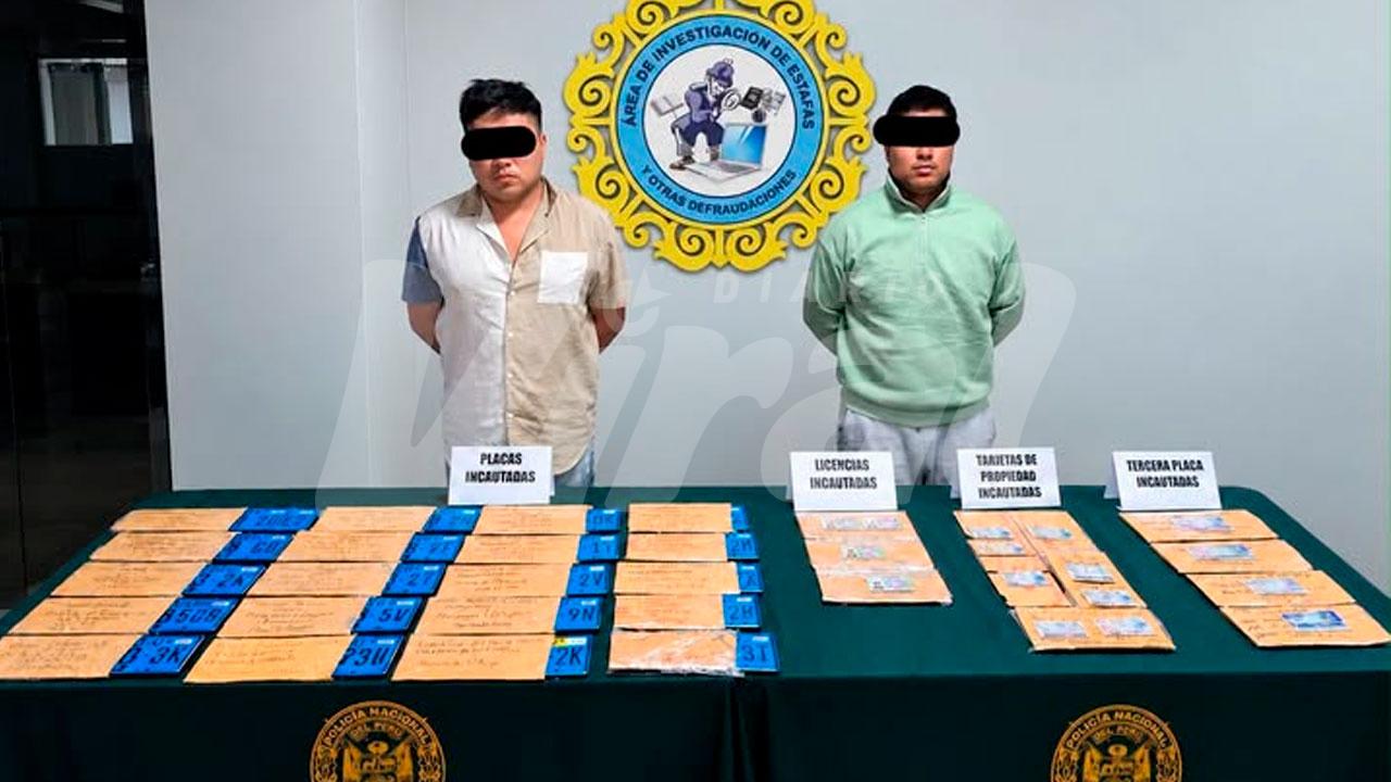 Detienen a presunta banda que comercializaba documentos vehiculares falsos a nivel nacional