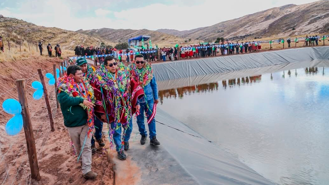 Midagri inaugura reservorios de agua por más de S/2 millones para beneficiar a familias de Puno