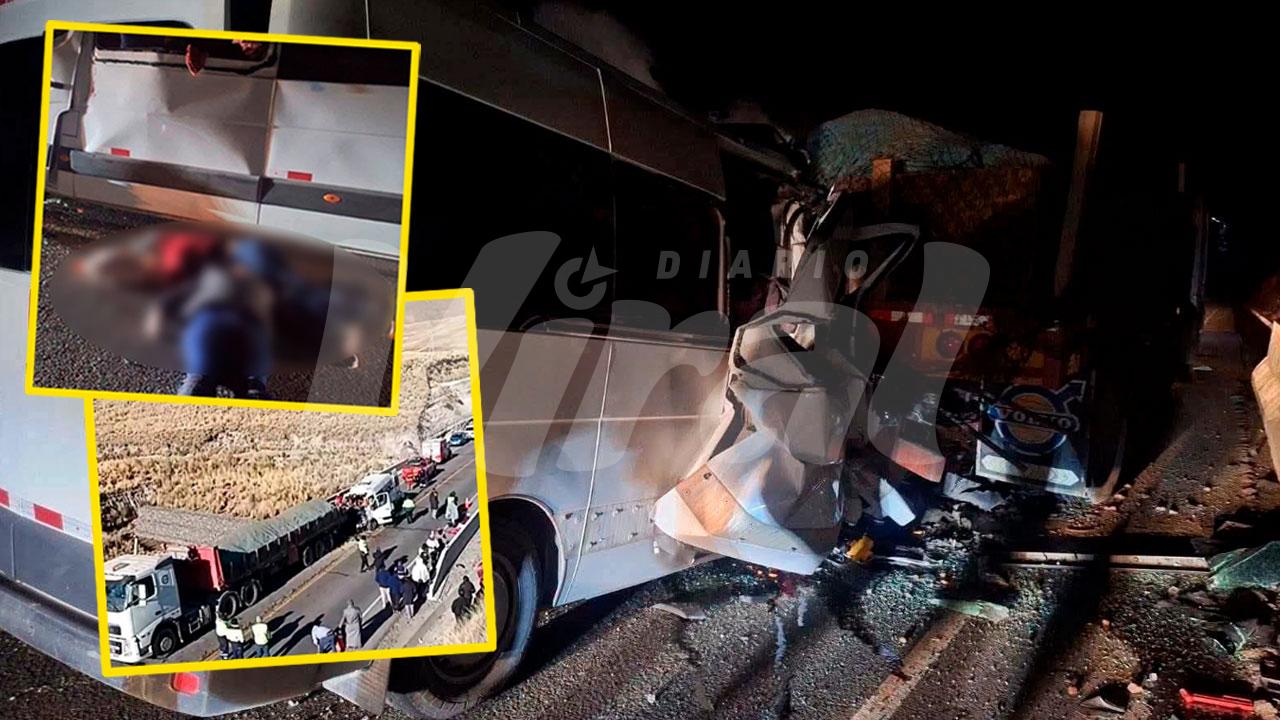 Tragedia en Espinar: choque de miniván deja nueve fallecidos