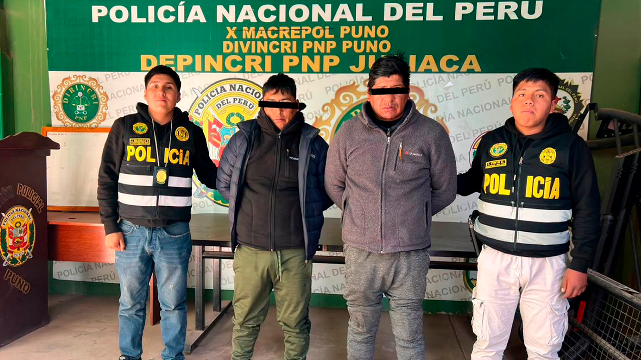 Juliaca: PNP interviene a presuntos integrantes de banda “Los miserables de Juliaca” tras denuncia por hurto