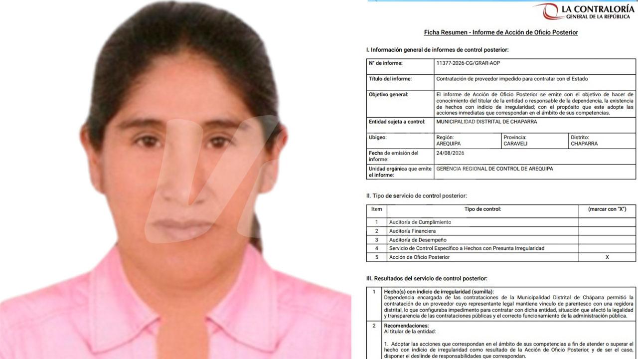 En Cháparra contratan a empresa allegada a regidora Emerica Ramos