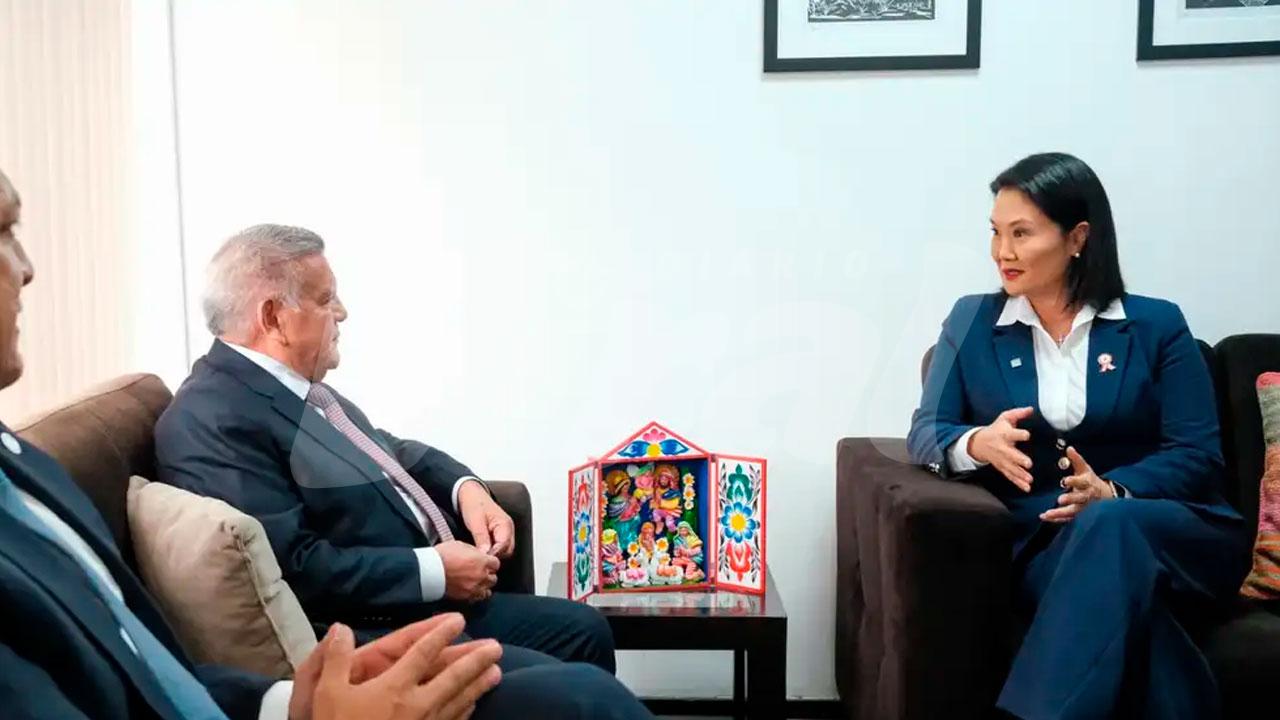 Keiko Fujimori se reúne con César Acuña durante etapa de transición