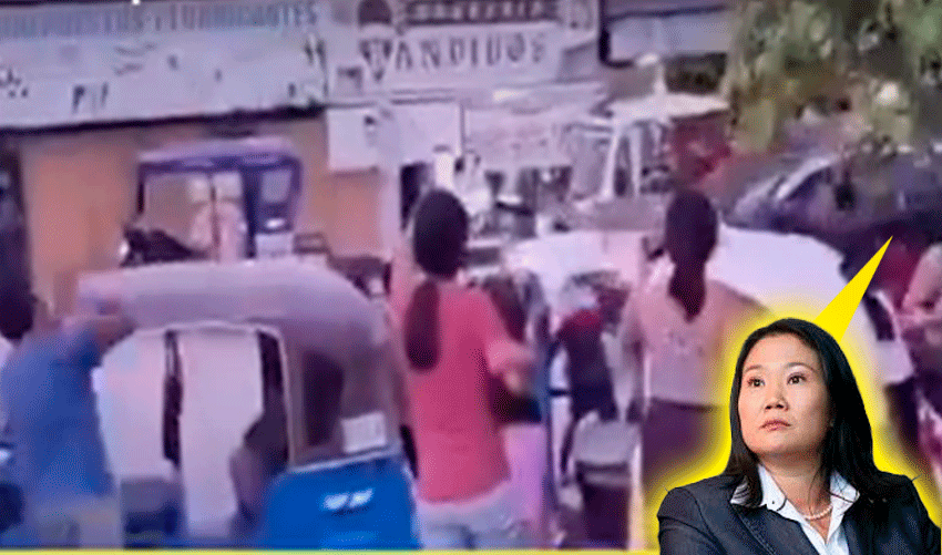 Suspenden mitin de Keiko Fujimori en Pichanaki tras agresiones con piedras a su comitiva