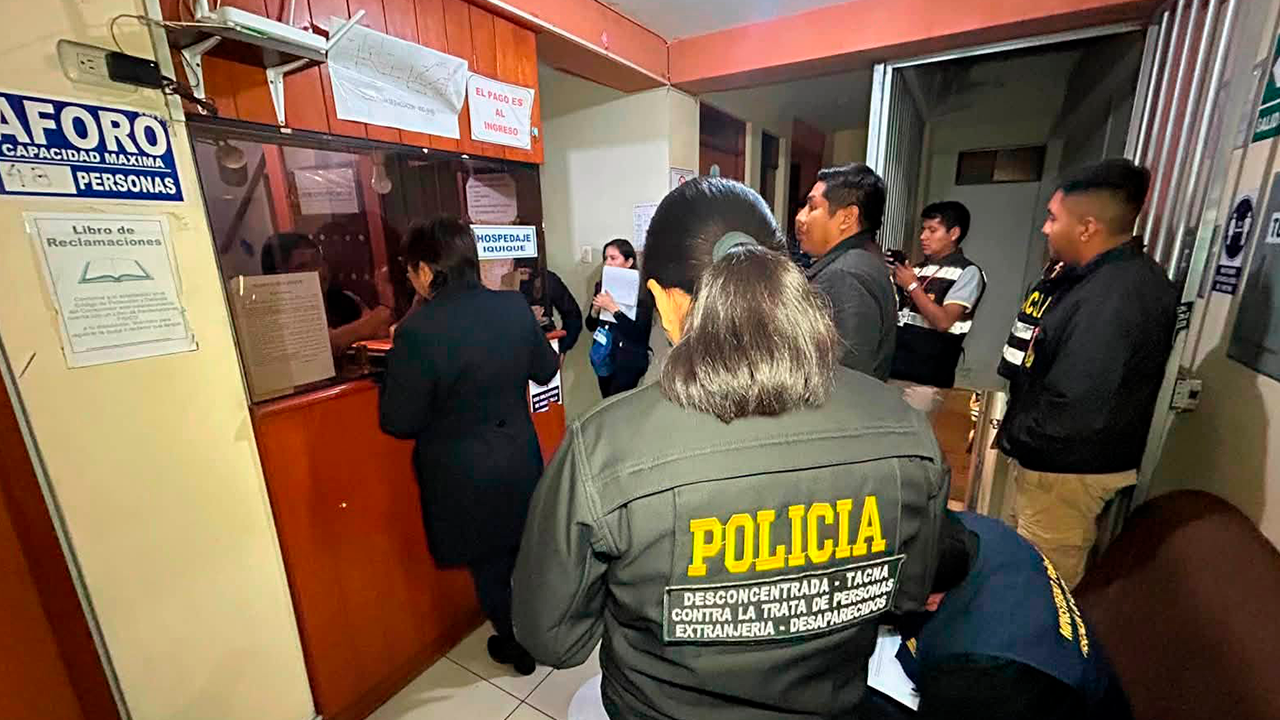 Operativo contra la trata de personas en Tacna culmina con multa a hospedaje por operar sin certificado de seguridad